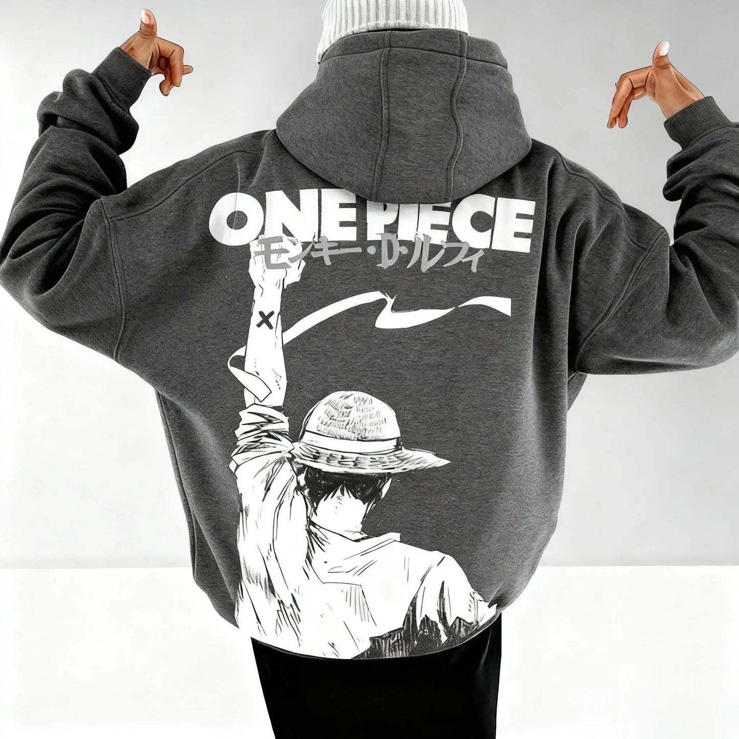 Hoodie One Piece Luffy Y2K - Streetwear Anime Vintage Unisexe