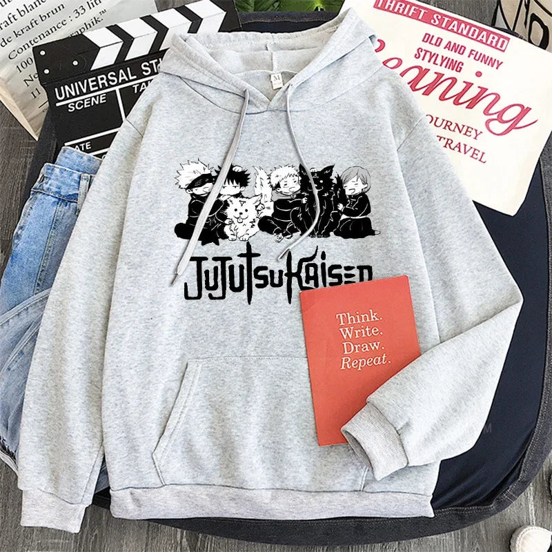 Hoodie Jujutsu Kaisen Gojo Satoru - Sweat Anime Manga Harajuku