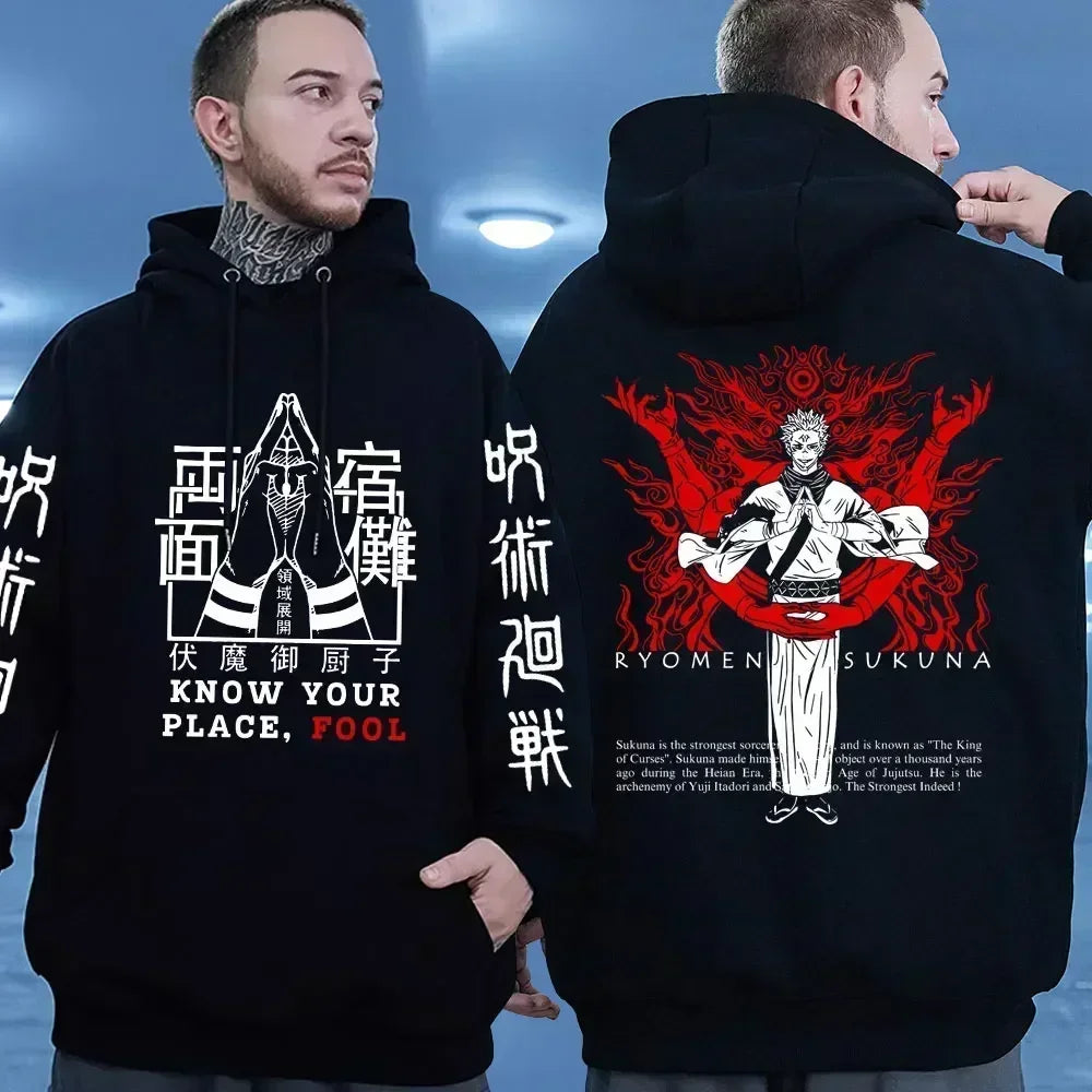 Hoodie Jujutsu Kaisen Ryomen Sukuna - Sweat Anime Manga Streetwear