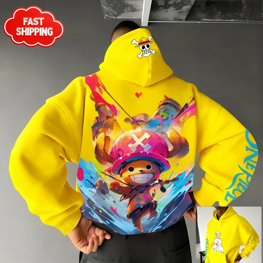 Hoodie One Piece Tony Tony Chopper - Sweat Anime Streetwear Oversized