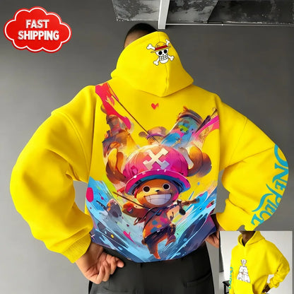 Hoodie One Piece Tony Tony Chopper - Sweat Anime Streetwear Oversized