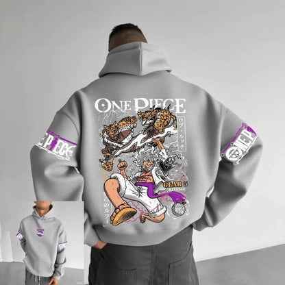 Hoodie One Piece Luffy - Sweat Anime Harajuku Parent-Enfant