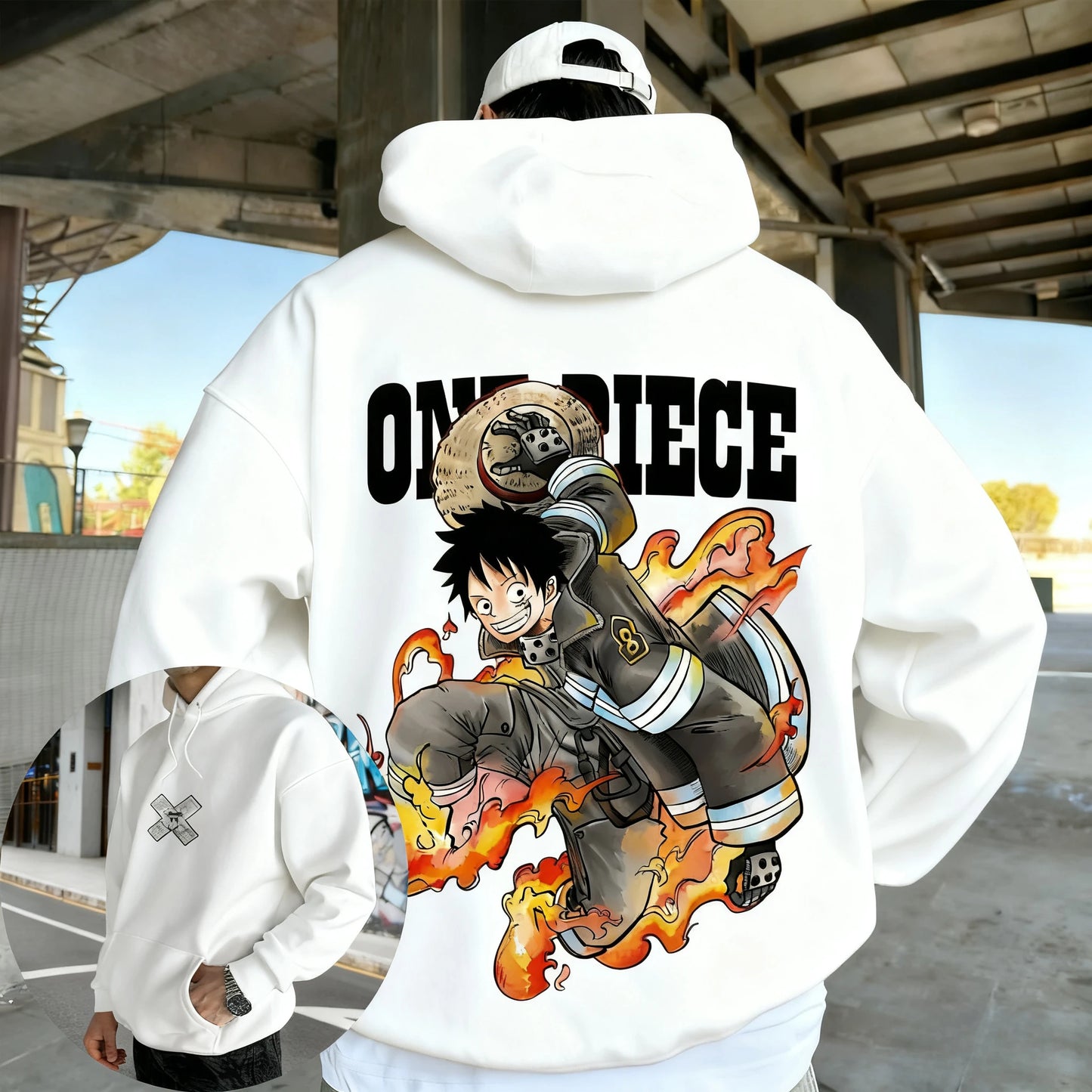 Hoodie One Piece Parent-Enfant - Sweat Anime Hip Hop Streetwear
