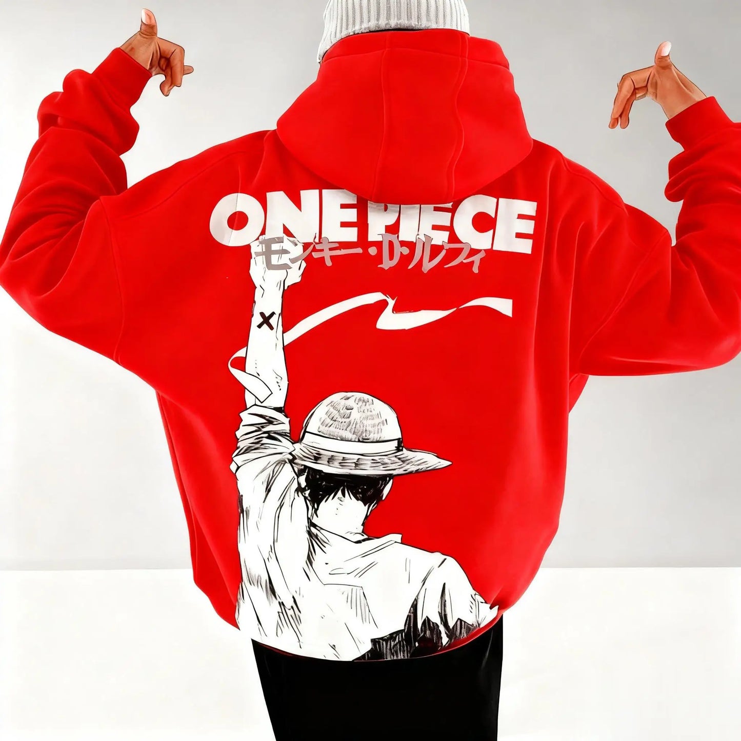 Hoodie One Piece Luffy Y2K - Streetwear Anime Vintage Unisexe