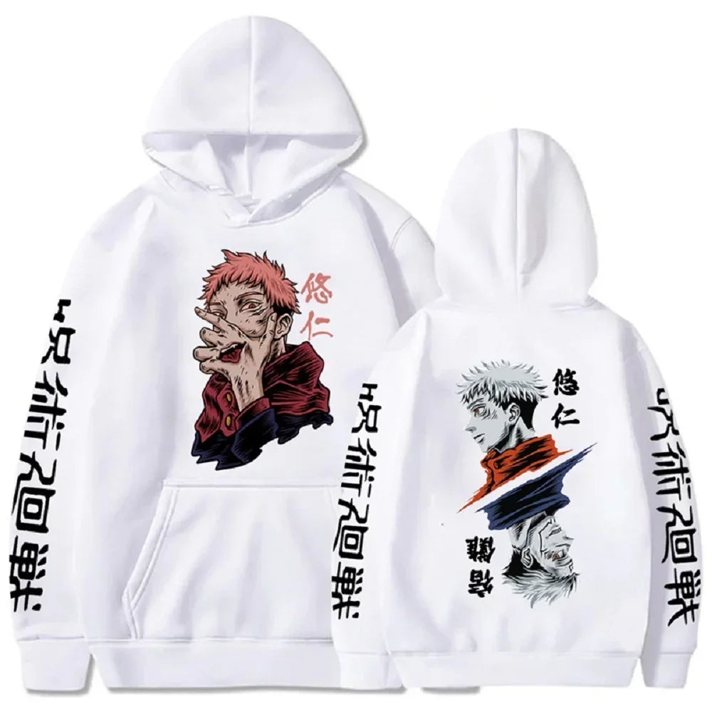 Hoodie Jujutsu Kaisen Yuji Itadori - Sweat Anime Harajuku Streetwear