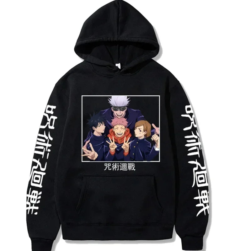 Hoodie Jujutsu Kaisen Yuji Itadori - Sweat Anime Harajuku Streetwear