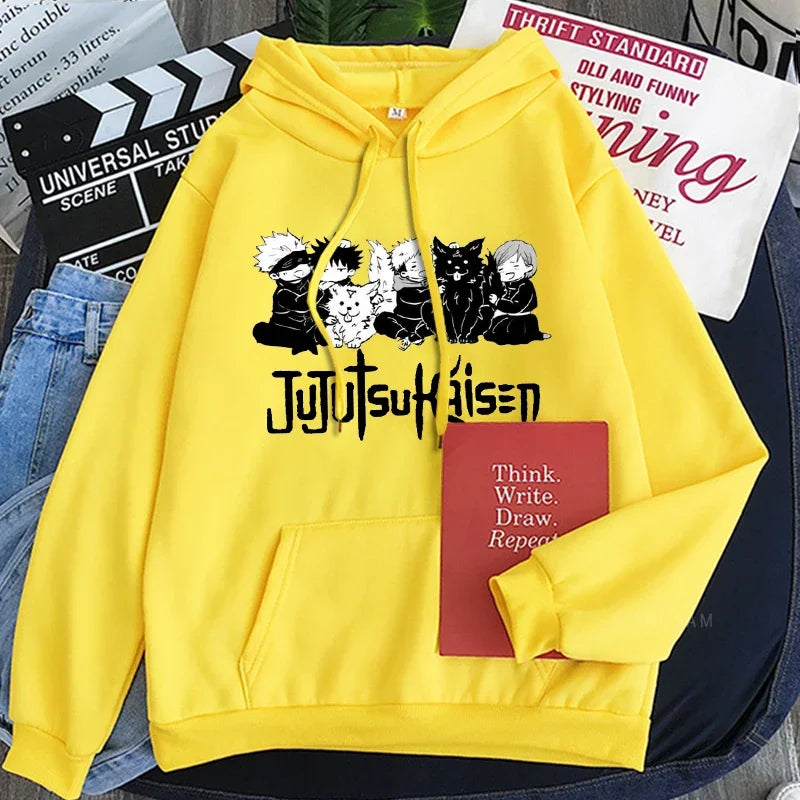 Hoodie Jujutsu Kaisen Gojo Satoru - Sweat Anime Manga Harajuku