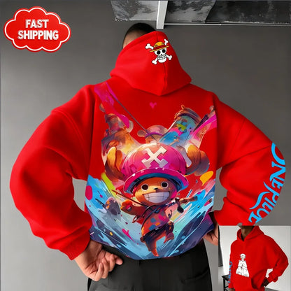Hoodie One Piece Tony Tony Chopper - Sweat Anime Streetwear Oversized