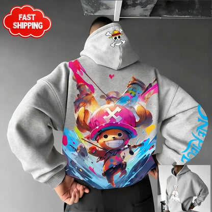 Hoodie One Piece Tony Tony Chopper - Sweat Anime Streetwear Oversized