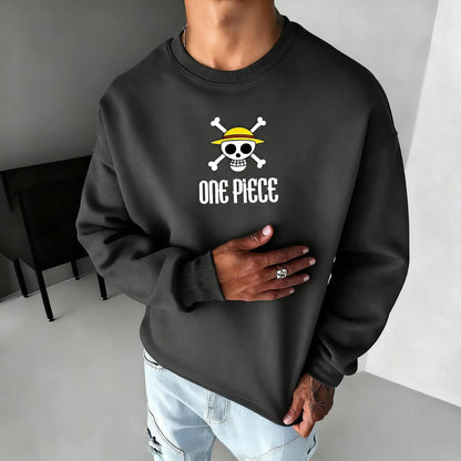 Sweatshirt One Piece Luffy Oversized - Streetwear Anime Unisexe