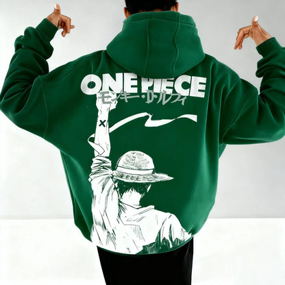 Hoodie One Piece Luffy Y2K - Streetwear Anime Vintage Unisexe