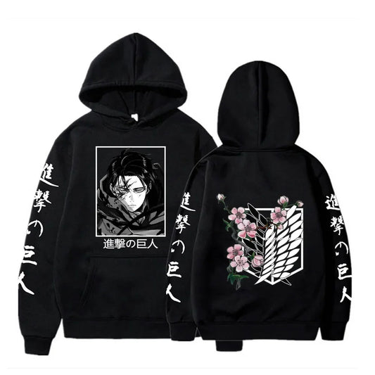 Hoodie Attack on Titan Levi - Sweat Anime Streetwear Unisexe