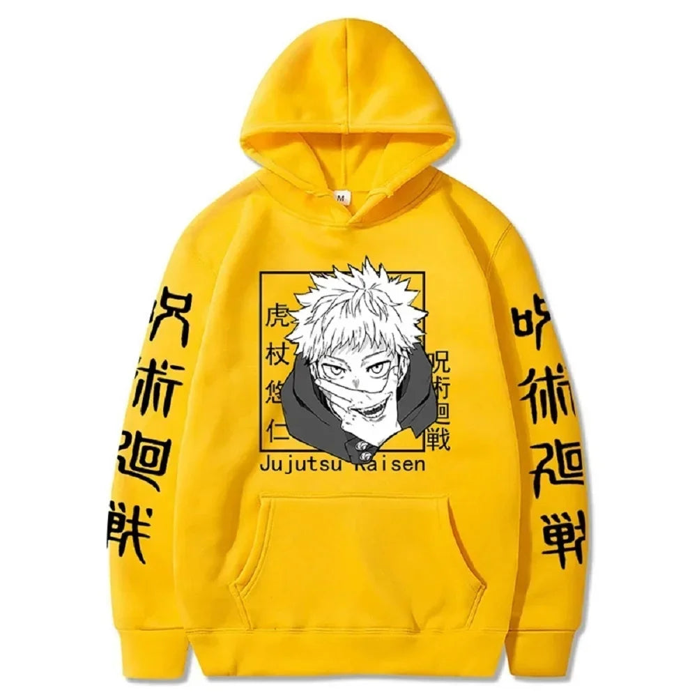 Hoodie Jujutsu Kaisen Yuji Itadori - Sweat Anime Harajuku Streetwear
