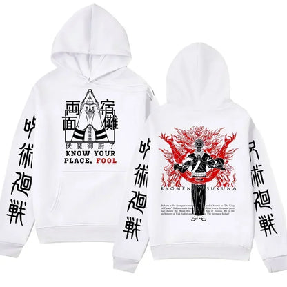 Hoodie Jujutsu Kaisen Ryomen Sukuna - Sweat Anime Manga Streetwear