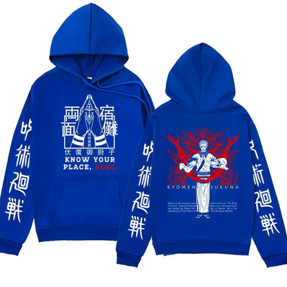 Hoodie Jujutsu Kaisen Ryomen Sukuna - Sweat Anime Manga Streetwear