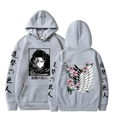 Hoodie Attack on Titan Levi - Sweat Anime Streetwear Unisexe