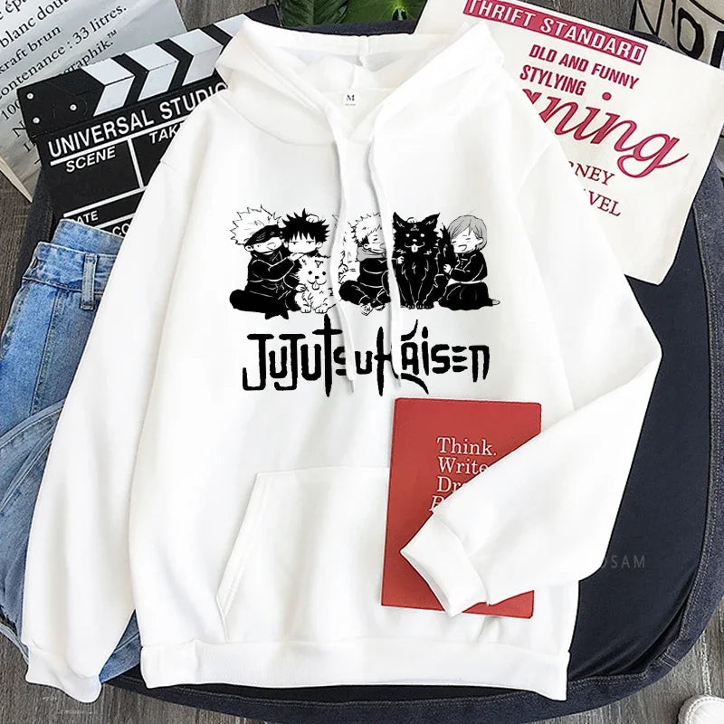 Hoodie Jujutsu Kaisen Gojo Satoru - Sweat Anime Manga Harajuku