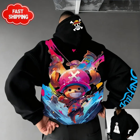 Hoodie One Piece Tony Tony Chopper - Sweat Anime Streetwear Oversized