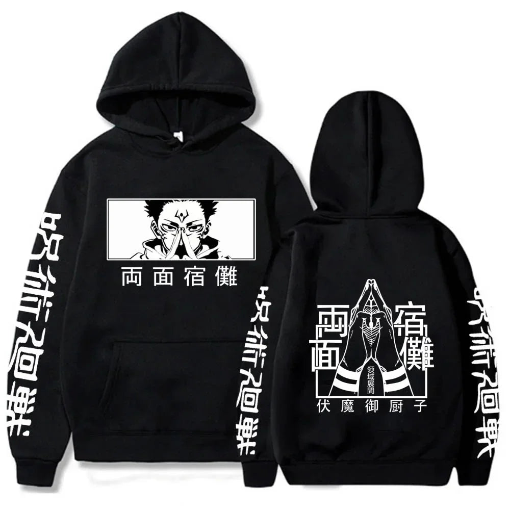 Hoodie Jujutsu Kaisen Yuji Itadori - Sweat Anime Harajuku Streetwear