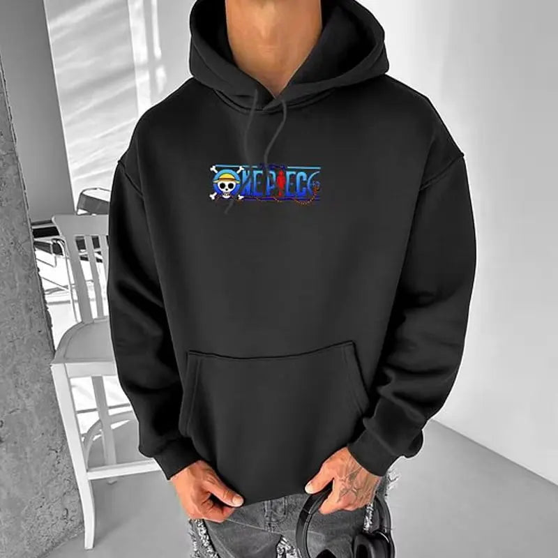 Hoodie One Piece Vintage Y2K - Sweat Anime Oversized Streetwear