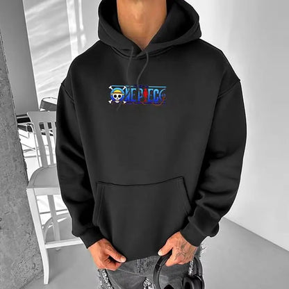 Hoodie One Piece Vintage Y2K - Sweat Anime Oversized Streetwear