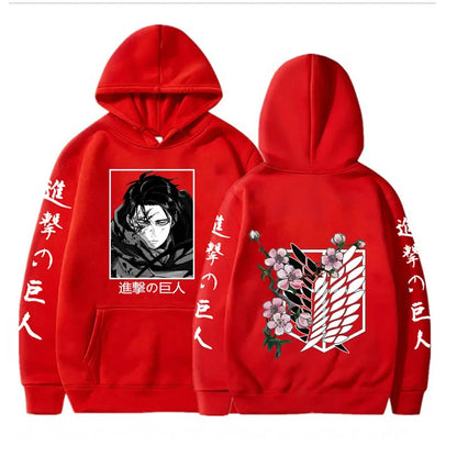 Hoodie Attack on Titan Levi - Sweat Anime Streetwear Unisexe