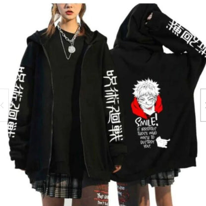 Hoodie Jujutsu Kaisen Gojo Satoru - Sweat Anime Streetwear Zipper