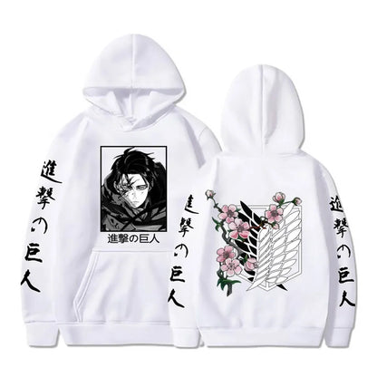 Hoodie Attack on Titan Levi - Sweat Anime Streetwear Unisexe