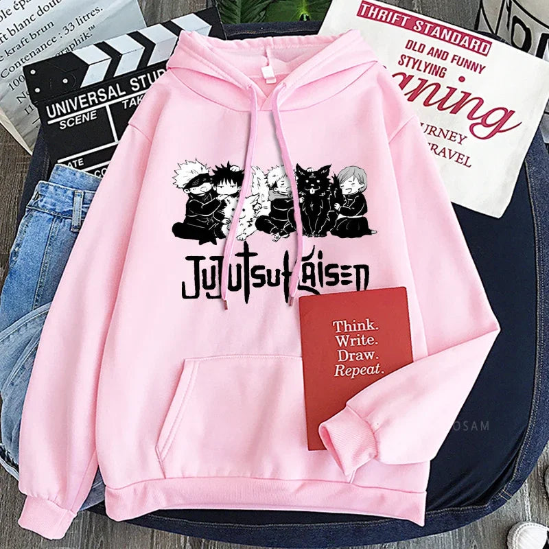 Hoodie Jujutsu Kaisen Gojo Satoru - Sweat Anime Manga Harajuku