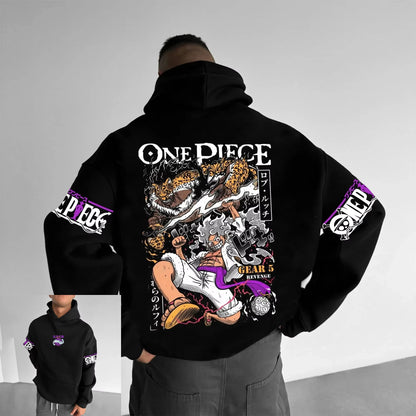 Hoodie One Piece Luffy - Sweat Anime Harajuku Parent-Enfant