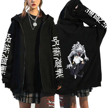 Hoodie Jujutsu Kaisen Gojo Satoru - Sweat Anime Streetwear Zipper