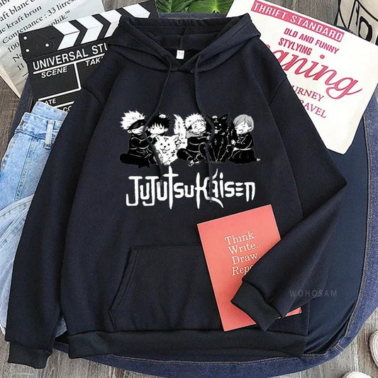 Hoodie Jujutsu Kaisen Gojo Satoru - Sweat Anime Manga Harajuku - NovaPick