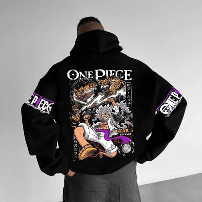 Hoodie One Piece Luffy - Sweat Anime Harajuku Parent - Enfant - NovaPick