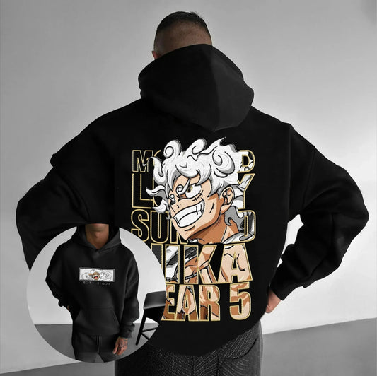 Hoodie One Piece Monkey D Luffy - Sweat Anime Streetwear Casual - NovaPick